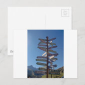 weg naar overal briefkaart (Voorkant / Achterkant)