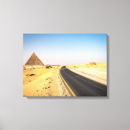 Weg naar piramides canvas afdruk (Voorkant)