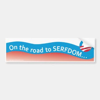Weg naar Serfdom Bumpersticker