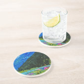 Weg naar Seward Alaska Abstract Impressionisme Zandsteen Onderzetter (Zijkant)