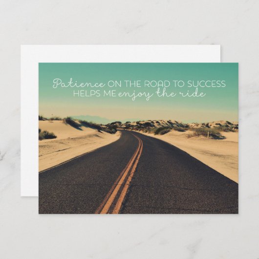 Weg naar succes briefkaart (Voorkant / Achterkant)