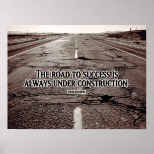 Weg naar succes Inspirerend Poster