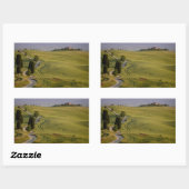 Weg naar Terrapille in Toscane rechthoekige sticke Sticker (Vel)