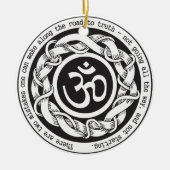 Weg naar Truth Devanagari Om Symbol Keramisch Ornament (Voorkant)