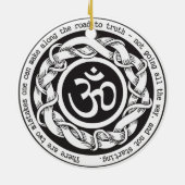Weg naar Truth Devanagari Om Symbol Keramisch Ornament (Achterkant)