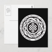 Weg naar waarheid eindeloze knoop briefkaart (Voorkant / Achterkant)