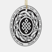 Weg naar waarheid eindeloze knoop keramisch ornament (Rechts)