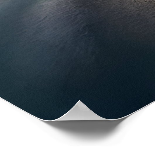 Weg naar zonsondergang poster (Hoek)