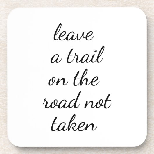 Weg niet-geharde plastic Onderzetter (Voorkant)