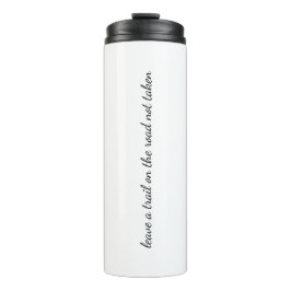 Weg niet met thermische getumbler thermosbeker