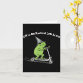 Weg om radicale linkse tuig grappige kikker meme kaart (Gele Bloem)
