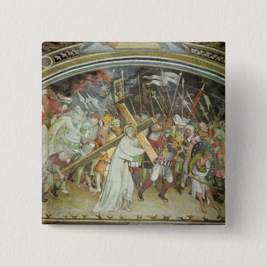 Weg om te Calvariëren Vierkante Button 5,1 Cm (Voorkant)