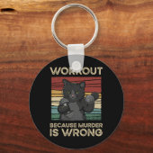 Weg omdat moord een verkeerde kattenkat is,  sleutelhanger (Voorkant)
