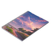 Weg onder een Moody Cloudy Sky Notitieboek (Linkerzijde)