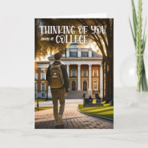 Weg op de universiteit Denken aan je mannelijke st