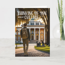 Weg op de universiteit Denken aan je mannelijke st Kaart