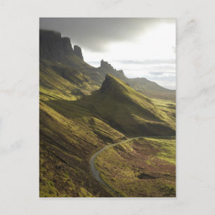 Weg oplopend naar The Quiraing, Isle of Skye, Briefkaart