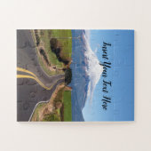 Weg over de afstand, Mt Taranaki, Straight Road Legpuzzel (Horizontaal)