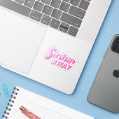 Weg Paraderen Sticker (Laptop met iPhone)