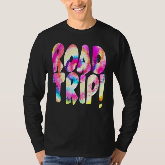 Weg reis bestemming toeristische Stropdas-verfreis T-shirt (Voorkant)