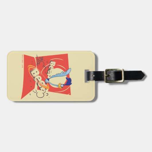 WEG RUNNER™ BEEP BEEP!™ - Zonnebeeld Bagagelabel (Voorkant horizontaal)