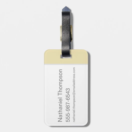 WEG RUNNER™ BEEP BEEP!™ - Zonnebeeld Bagagelabel (Achterkant verticaal)