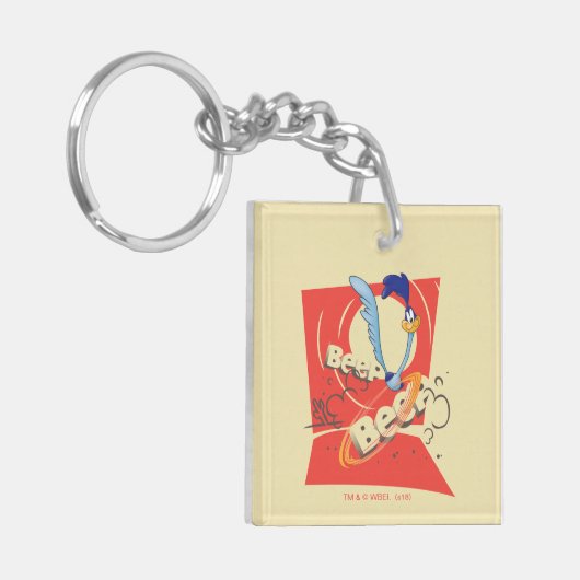 WEG RUNNER™ BEEP BEEP!™ - Zonnebeeld Sleutelhanger (Voorkant Links)