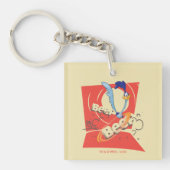 WEG RUNNER™ BEEP BEEP!™ - Zonnebeeld Sleutelhanger (Voorkant)