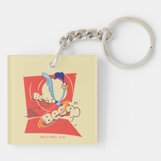 WEG RUNNER™ BEEP BEEP!™ - Zonnebeeld Sleutelhanger (Achterkant)