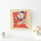 WEG RUNNER™ BEEP BEEP!™ - Zonnebeeld Vierkante Klok (Huis)