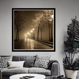  weg Sepia Scene 1930s Fantasy Poster