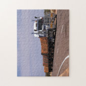 Weg Trein Vrachtwagen Australië Lasseter Highway Legpuzzel (Verticaal)