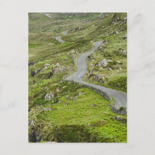 Weg tussen Ballaghacahreen en CaAugurken. Briefkaart (Voorkant)