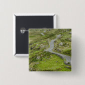 Weg tussen Ballaghacahreen en CaAugurken. Vierkante Button 5,1 Cm (Voorkant /achterkant)