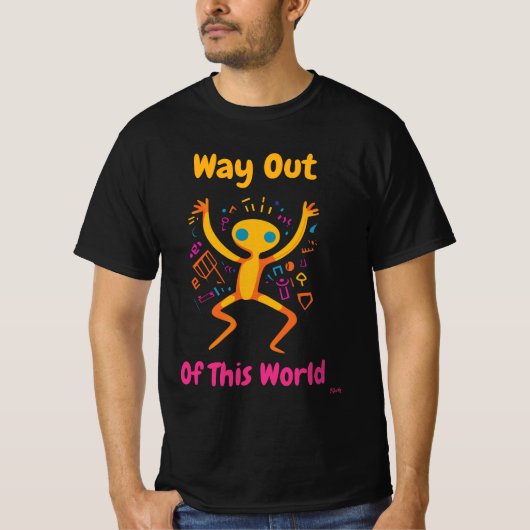 Weg uit deze wereld Vibrant Pop Art T-shirt (Voorkant)