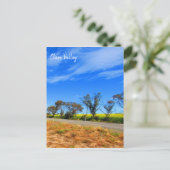weg van de duitse canola briefkaart (Staand voorkant)