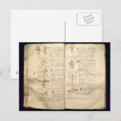 Weg van de maan over de constellaties briefkaart (Voorkant / Achterkant)