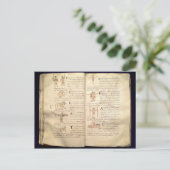 Weg van de maan over de constellaties briefkaart (Staand voorkant)