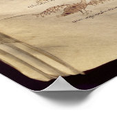 Weg van de maan over de constellaties poster (Hoek)