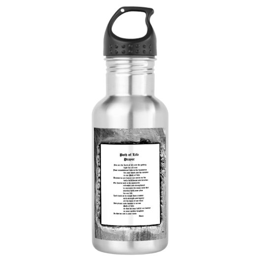 Weg van het Gebed van het Leven Waterfles (Voorkant)