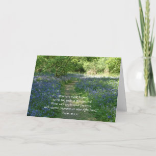 Weg van het leven WENSKAARTEN Bluebells Kaart