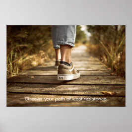 Weg van het poster met de minste weerstand