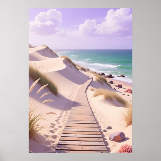 Weg van Kabbelende Getijden Poster (Voorkant)