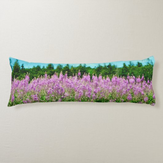 Weg van Lavender Lupins Lichaamskussen (Voorkant)