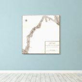 Weg van Limestone naar Frankfurt Canvas Afdruk (Insitu (Houten vloer))