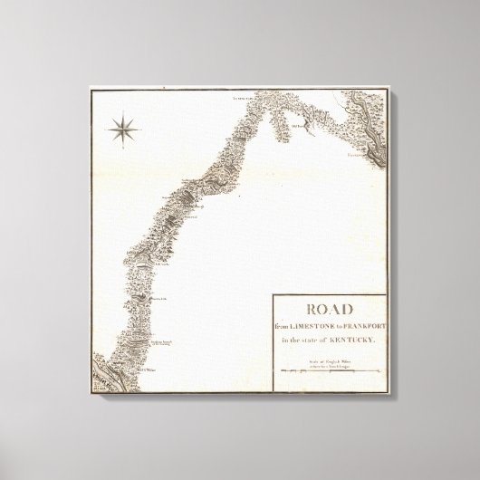 Weg van Limestone naar Frankfurt Canvas Afdruk (Voorkant)