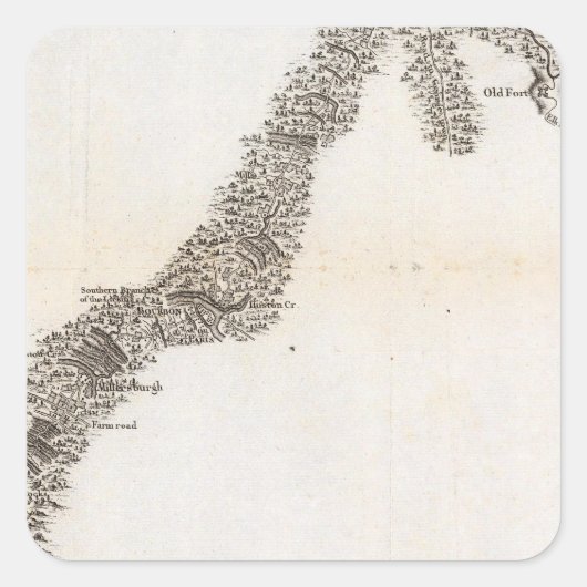 Weg van Limestone naar Frankfurt Vierkante Sticker (Voorkant)