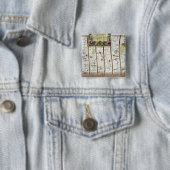 Weg van Londen naar Bristol Vierkante Button 5,1 Cm (In situ)