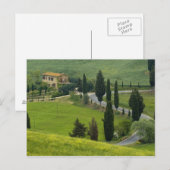 Weg van Pienza naar Montepulciano, 2 Briefkaart (Voorkant / Achterkant)