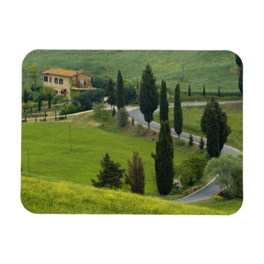 Weg van Pienza naar Montepulciano, 2 Magneet (Horizontaal)